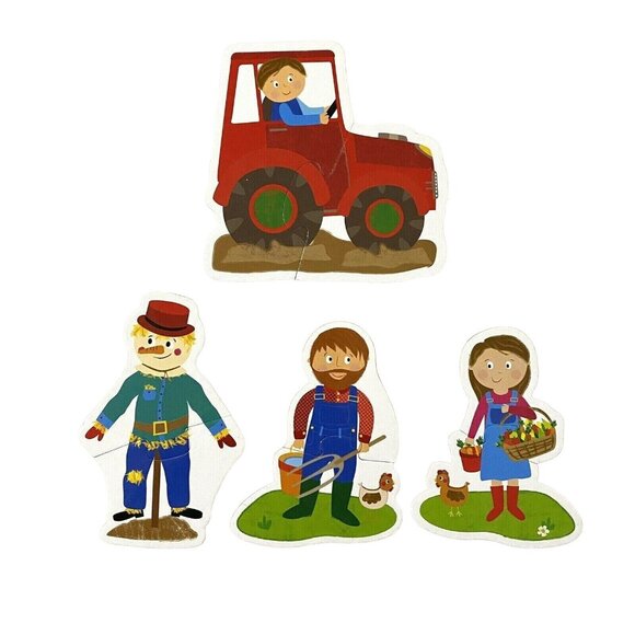 Headu Montessori THE FARM Touch 2 Pieces Puzzle Preschool Made in Italy - Picture 10 of 10